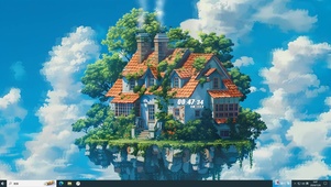 云雾悬浮小屋