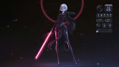 4K性感炫酷光剑少女