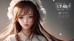 4K 长发女神