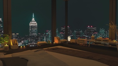 4K唯美治愈温馨城市房间