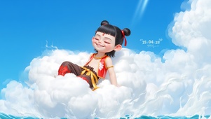 云朵上的哪吒