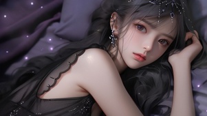 睡衣蕾丝美女