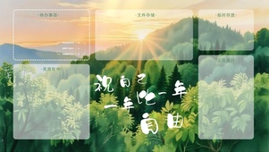 祝自己一年比一年自由分区桌面