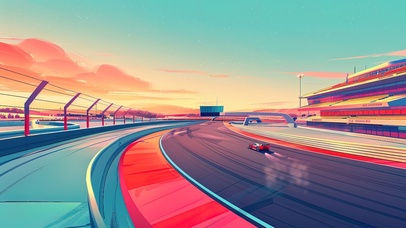 黄昏下的极速时刻