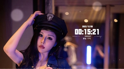 4K性感制服美女