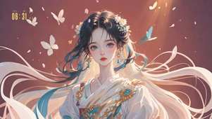 4K 古风蝴蝶美人