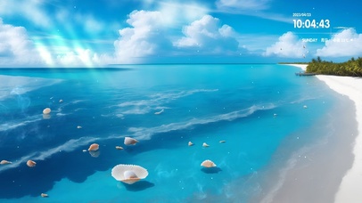 平静的蔚蓝大海