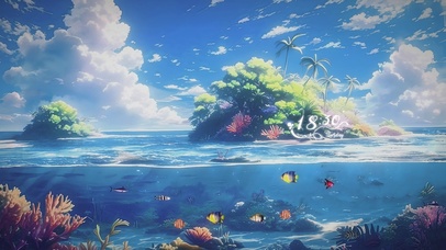 海景AI治愈壁纸