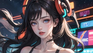 赛博街边少女