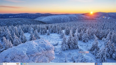 雪后清晨主题壁纸