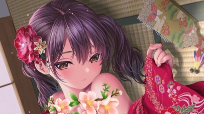 唯美二次元和服美少女