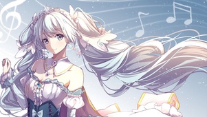 白色音符少女