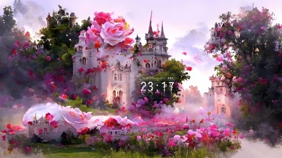 唯美治愈玫瑰花城堡