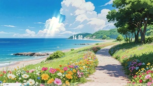 花径听海-桌面主题
