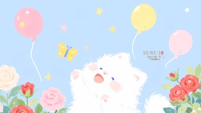 快乐的潦草小狗