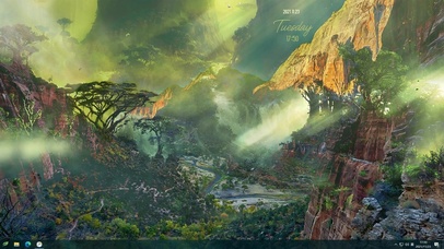 森林雾气鸟鸣主题