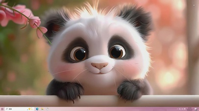 可爱萌宠熊猫桌面主题