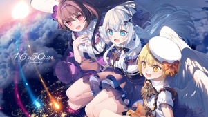可爱星空流星少女
