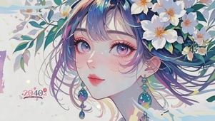 清新淡雅美女