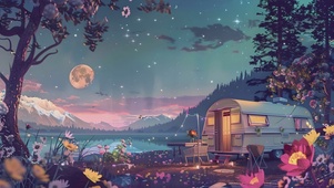 童话世界里的房车