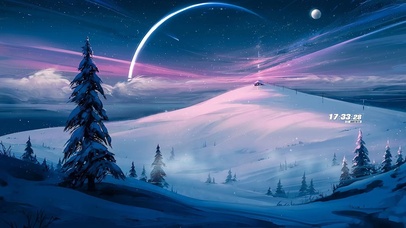 雪幕降临的夜晚