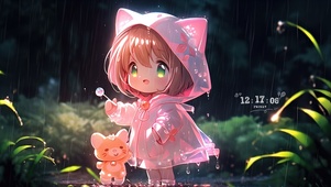 雨天可爱小樱