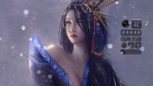 古风厚涂华服美女