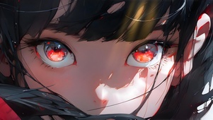 冷酷少女眼神杀