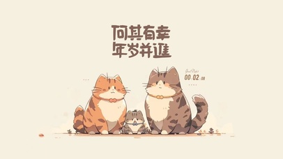 小猫三口之家