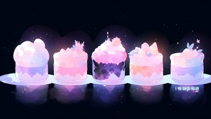水彩蛋糕