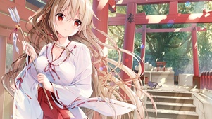 树荫下的少女