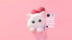 可爱猫洞猫咪