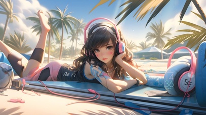 海边度假清纯阿狸