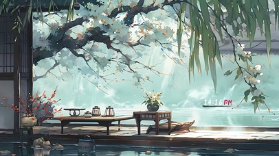 江南水榭小楼