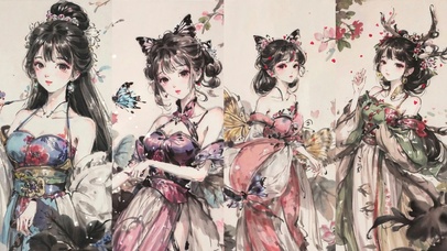 4k国画古风少女（浮梦逍遥）