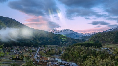 4K治愈森林小镇（带真实时间）