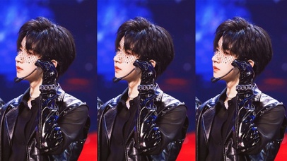 贺峻霖|绝美侧颜 冰冻全场焦点