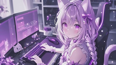 可爱的电竞猫女