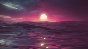 海边日落