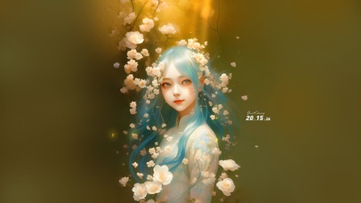 唯美花开 美少女