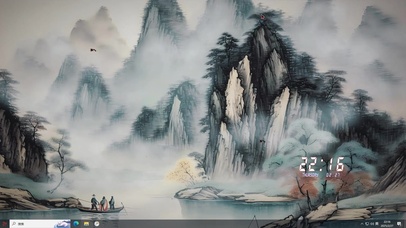 古风AI水墨插画-桌面主题