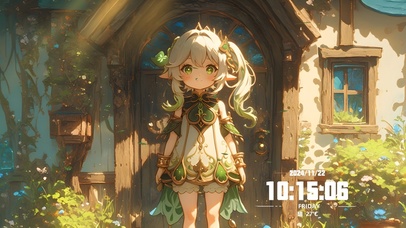 银发女孩的守候