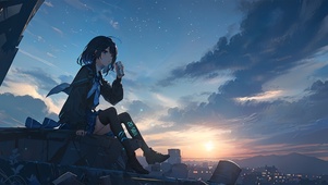 城市边缘少女