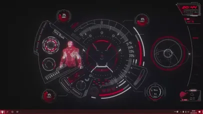 钢铁侠（含时钟、系统信息、网速）