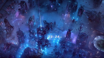 雨夜赛博朋克未来科技城