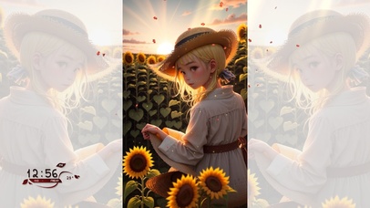 4K向日葵美少女