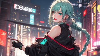 赛博朋克可爱少女