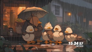 可爱萌系鸭子