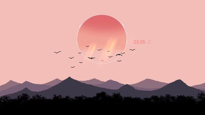 治愈夕阳景