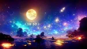 唯美治愈星月夜